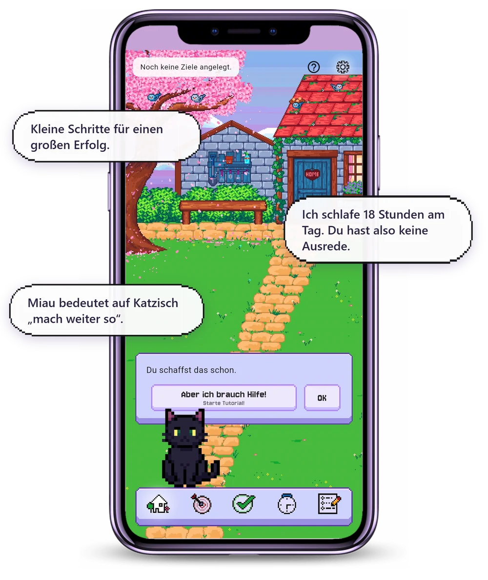 Deine Begleiterin im Garten mit Tipps, Sprüchen und einem Tutorial, wann immer du Hilfe brauchst.